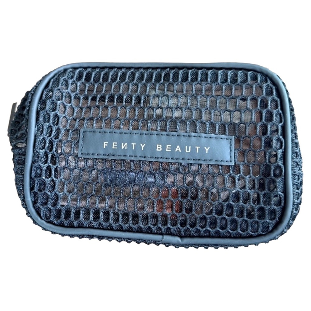 Fenty Beauty Black Pink Mesh Cosmetic Bag – Travel Makeup Pouch – Limited – NEW - Picture 4 of 7